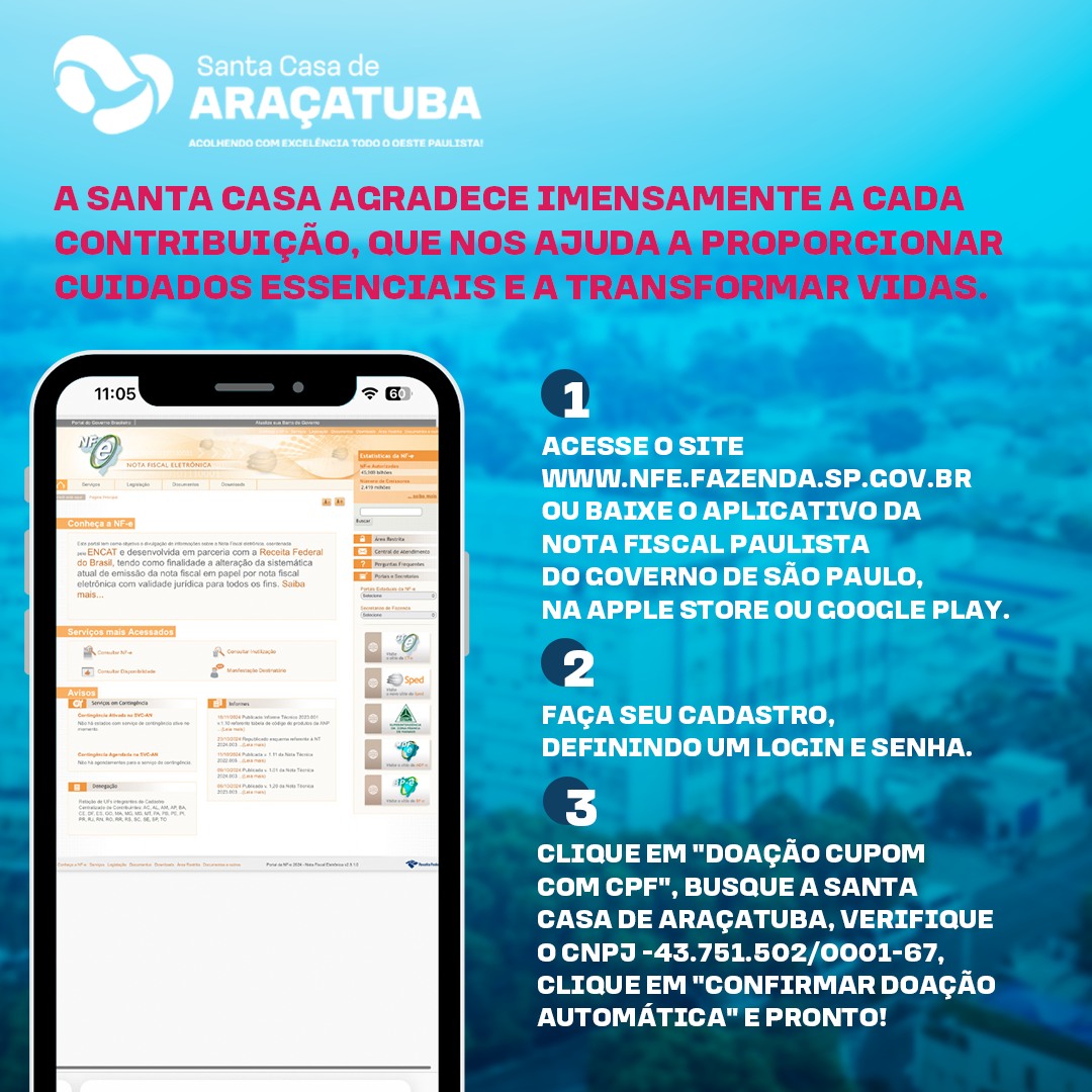 Logo Santa Casa de Araçatuba